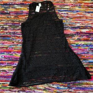 Black Lace coverup bathing suit coverup